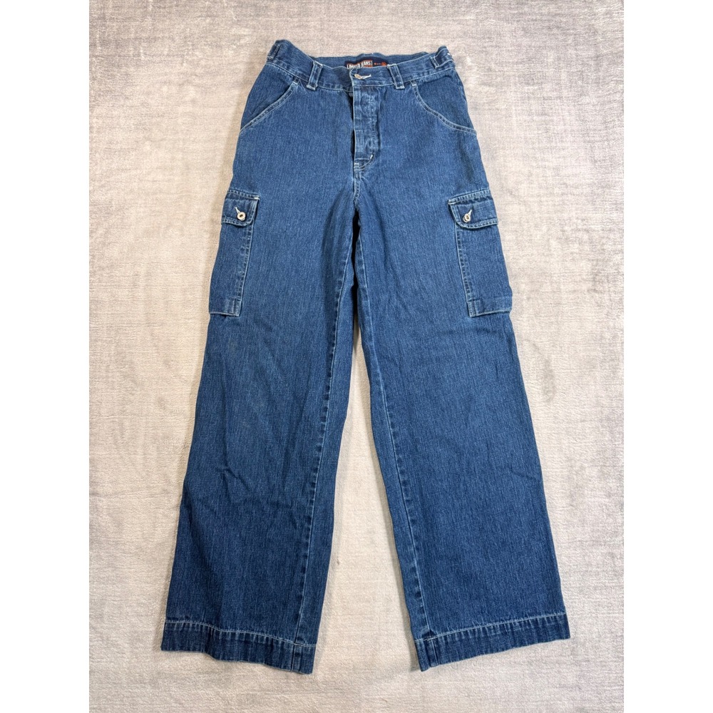Limited Jeans Pants Womens 6 Blue Wide Leg High Rise 90s Y2K Utility Cargo